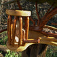 Vogelfutterhaus mit grünem Dach und Meisenknödelhalter - BalkanwoodDesign Handmade