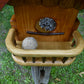 Vogelfutterhaus mit rotem  Dach und   Meisenknödelhalter - BalkanwoodDesign Handmade