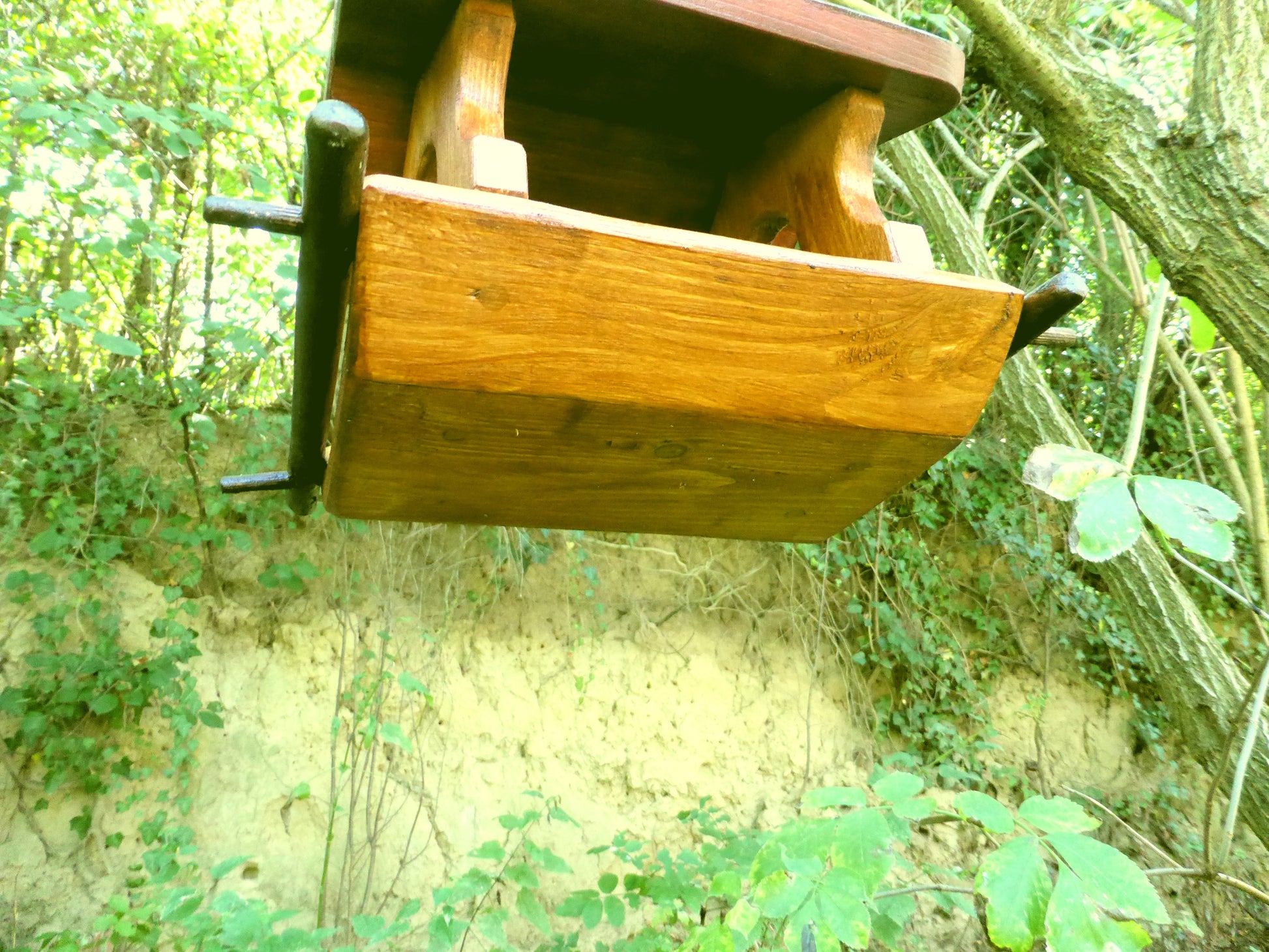 Vogelfutterhaus reine Handarbeit Gartendeko zum aufhängen oder hinstellen - BalkanwoodDesign Handmade