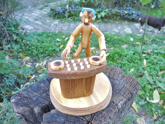 DJ - Figur aus Naturästen und Ucycling Handarbeit - Holz Dekofigur nicht nur Musikfreaks - BalkanwoodDesign Handmade