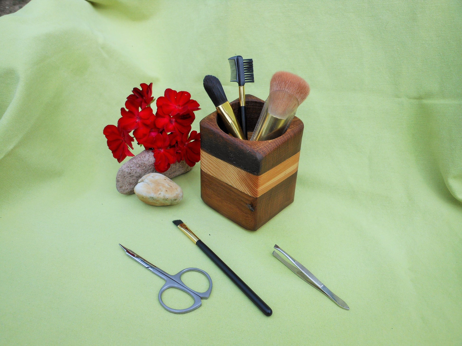 Stifthalter Penholder Holzbecher Eichenholz Handarbeit - BalkanwoodDesign Handmade