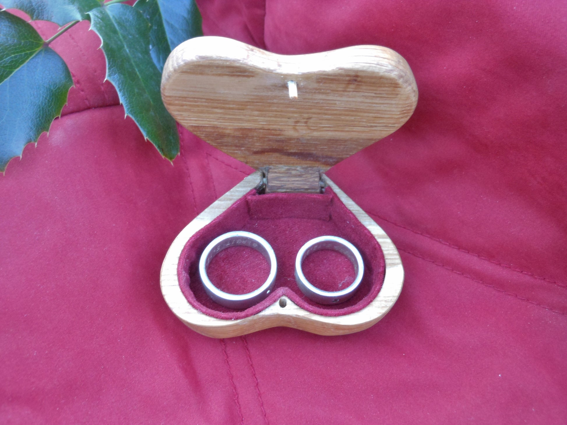 Ringbox  Ringdose Schmuckdose Handarbeit Hochzeit Trauzeuge upcycling - BalkanwoodDesign Handmade