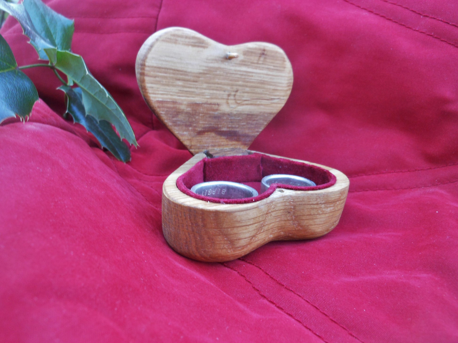 Ringbox  Ringdose Schmuckdose Handarbeit Hochzeit Trauzeuge upcycling - BalkanwoodDesign Handmade