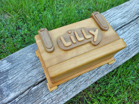 Schmuckschatulle Schmuckbox Schmuckkasten upcycling Handarbeit Ring Kettten  jewelry box - BalkanwoodDesign Handmade