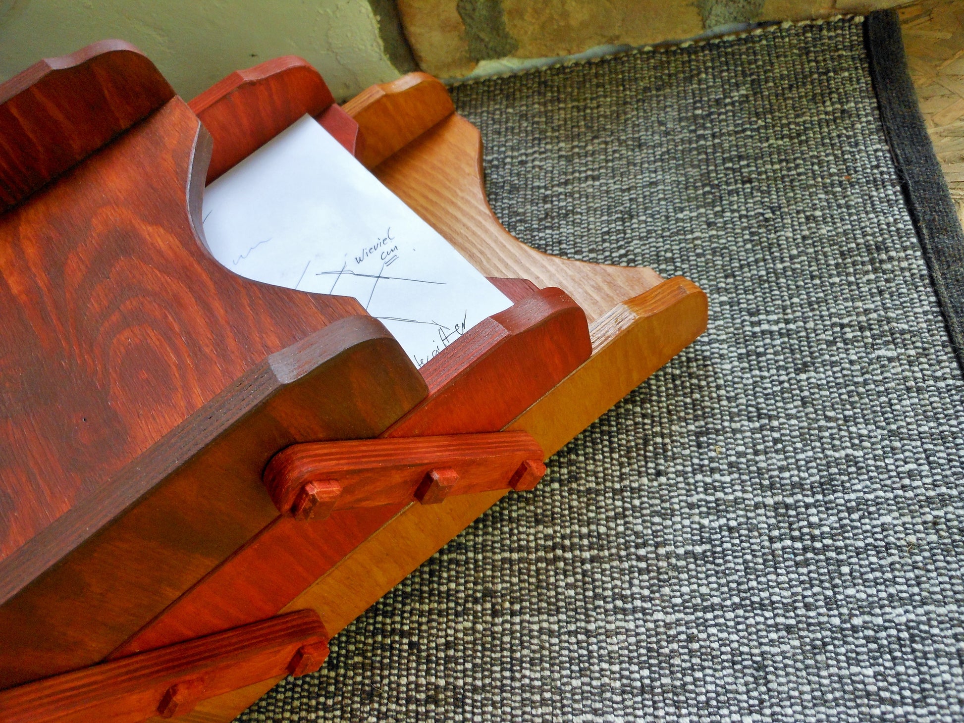 Schreibtischablagen Briefablage Briefbox für A4-Format aus Upcycling-Sperrholz zum Klappen - BalkanwoodDesign Handmade