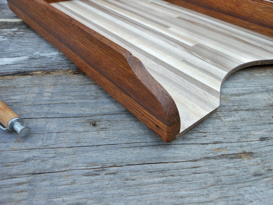 Schreibtischablagen Briefablage Briefbox für A4-Format Upcycling und uraltes Eichenholz Handarbeit - BalkanwoodDesign Handmade