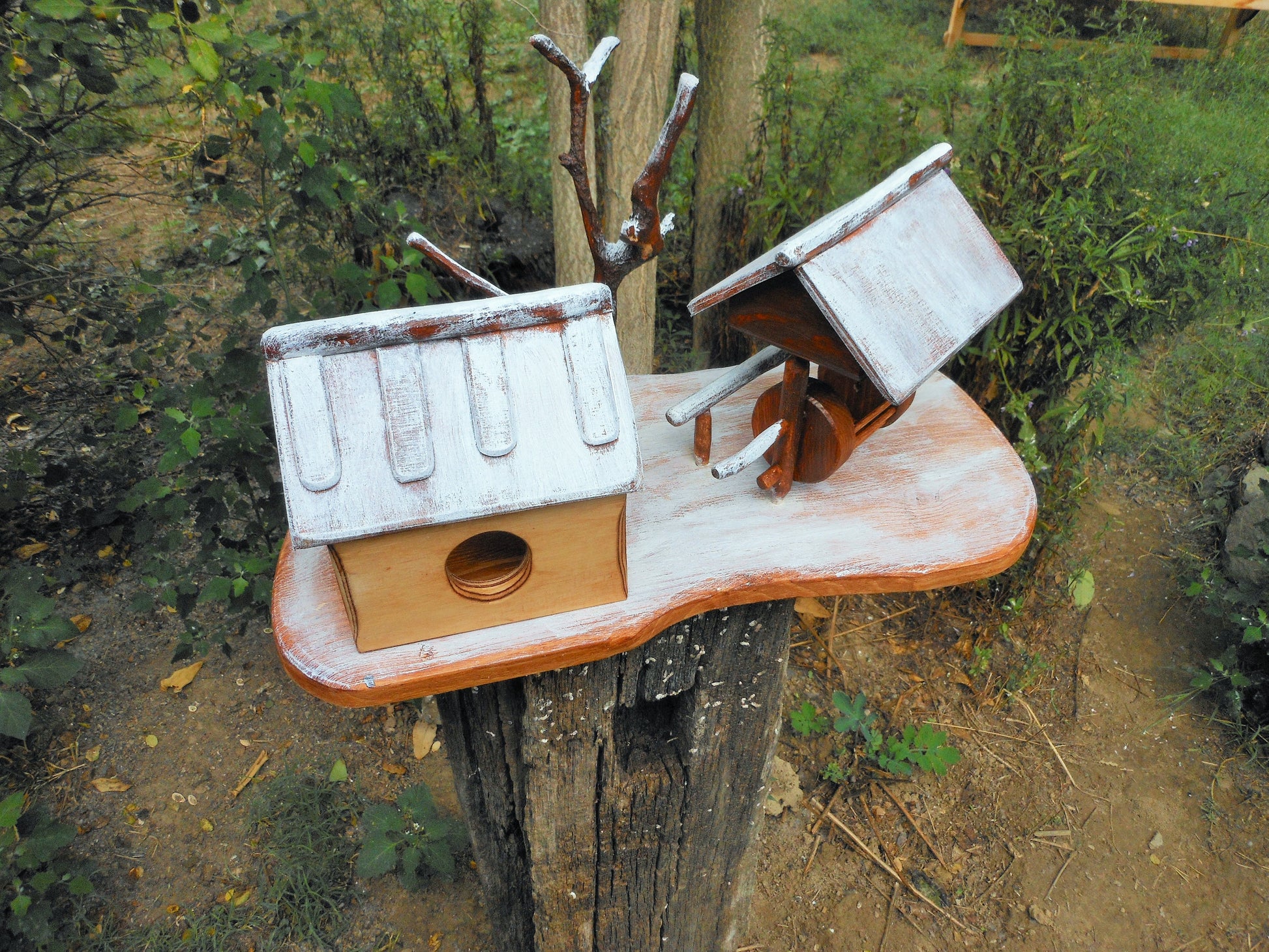 Vogelfutterhaus – Winterlandschaft  Birdfeeder Winter - BalkanwoodDesign Handmade