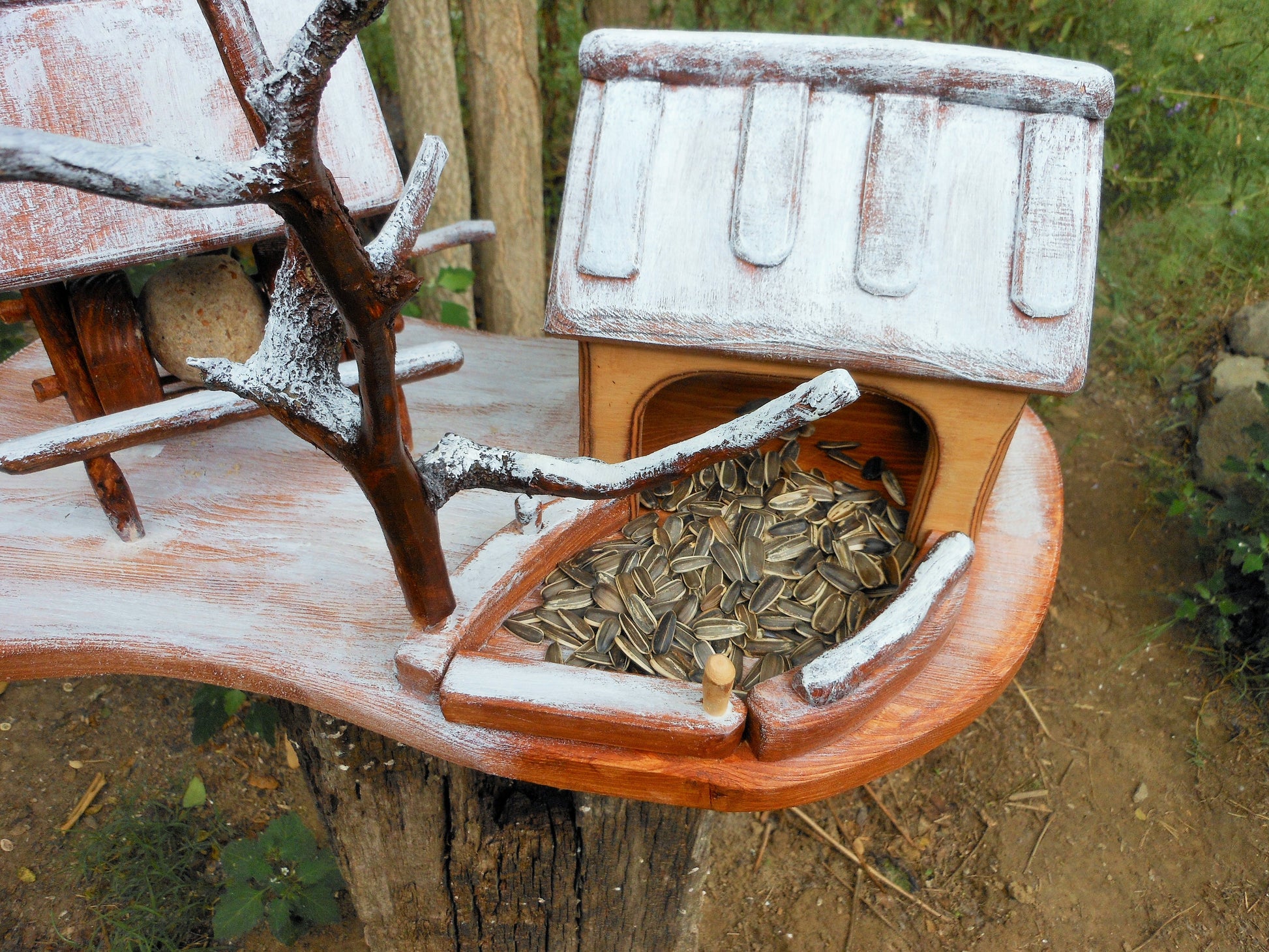 Vogelfutterhaus – Winterlandschaft  Birdfeeder Winter - BalkanwoodDesign Handmade