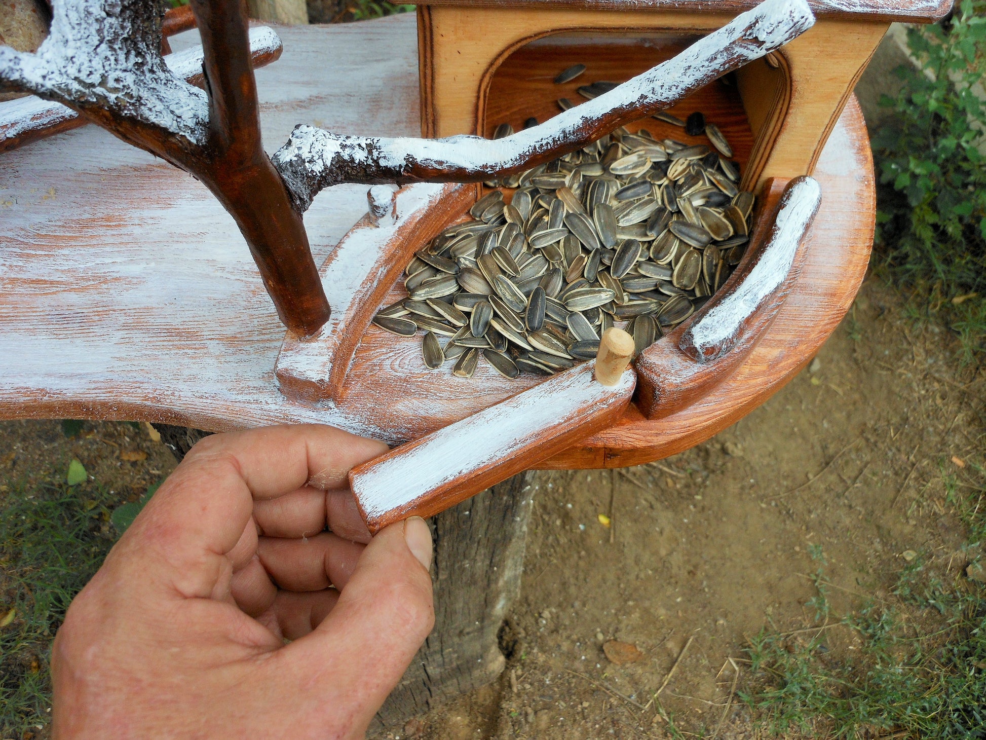 Vogelfutterhaus – Winterlandschaft  Birdfeeder Winter - BalkanwoodDesign Handmade