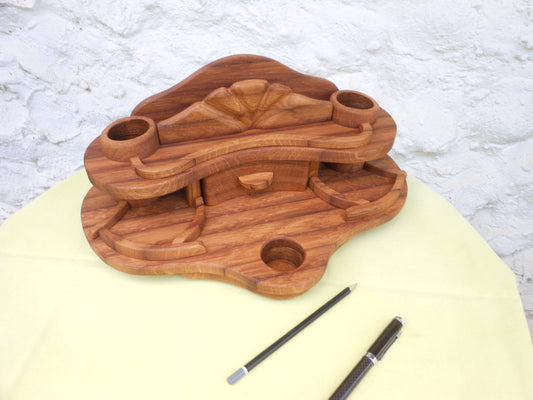 Schreibtisch-Organizer Vintage-Look aus uraltem Holz Organizer für´s anspruchsvolle Büro - BalkanwoodDesign Handmade