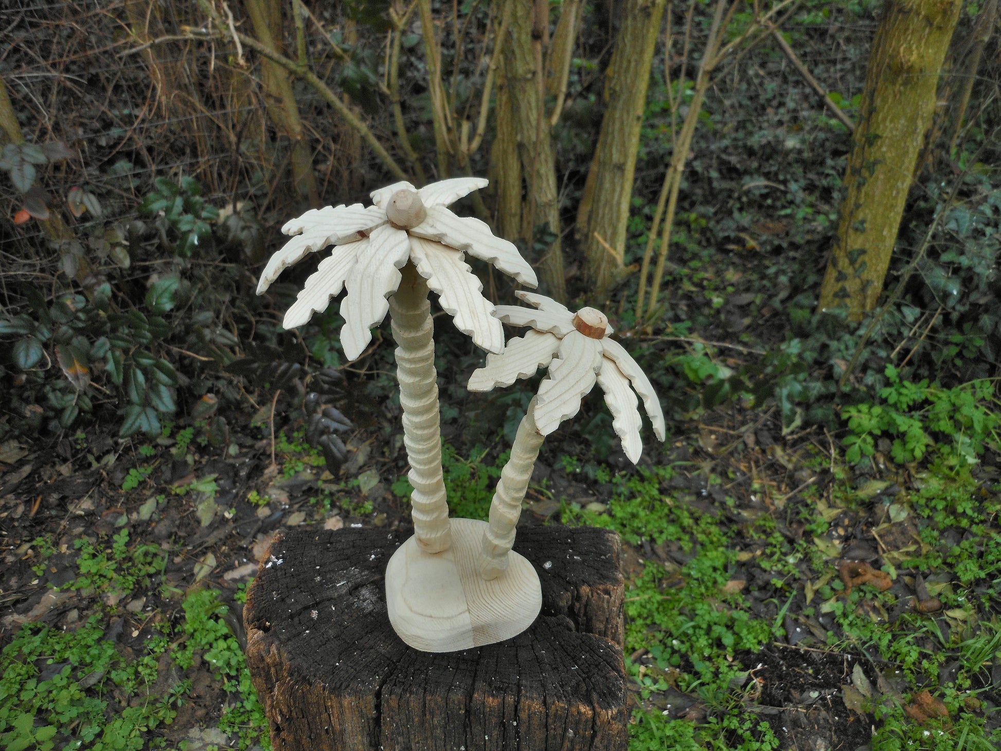 Palme aus Holz Handarbeit upcycling Deko  Wooden palm tree handmade upcycling - BalkanwoodDesign Handmade