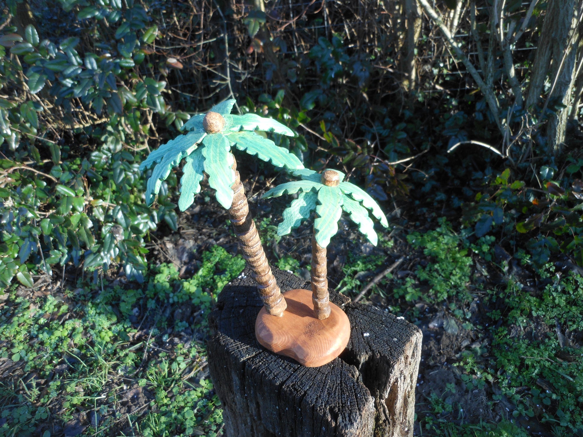 Palme aus Holz Handarbeit upcycling Deko  Wooden palm tree handmade upcycling - BalkanwoodDesign Handmade