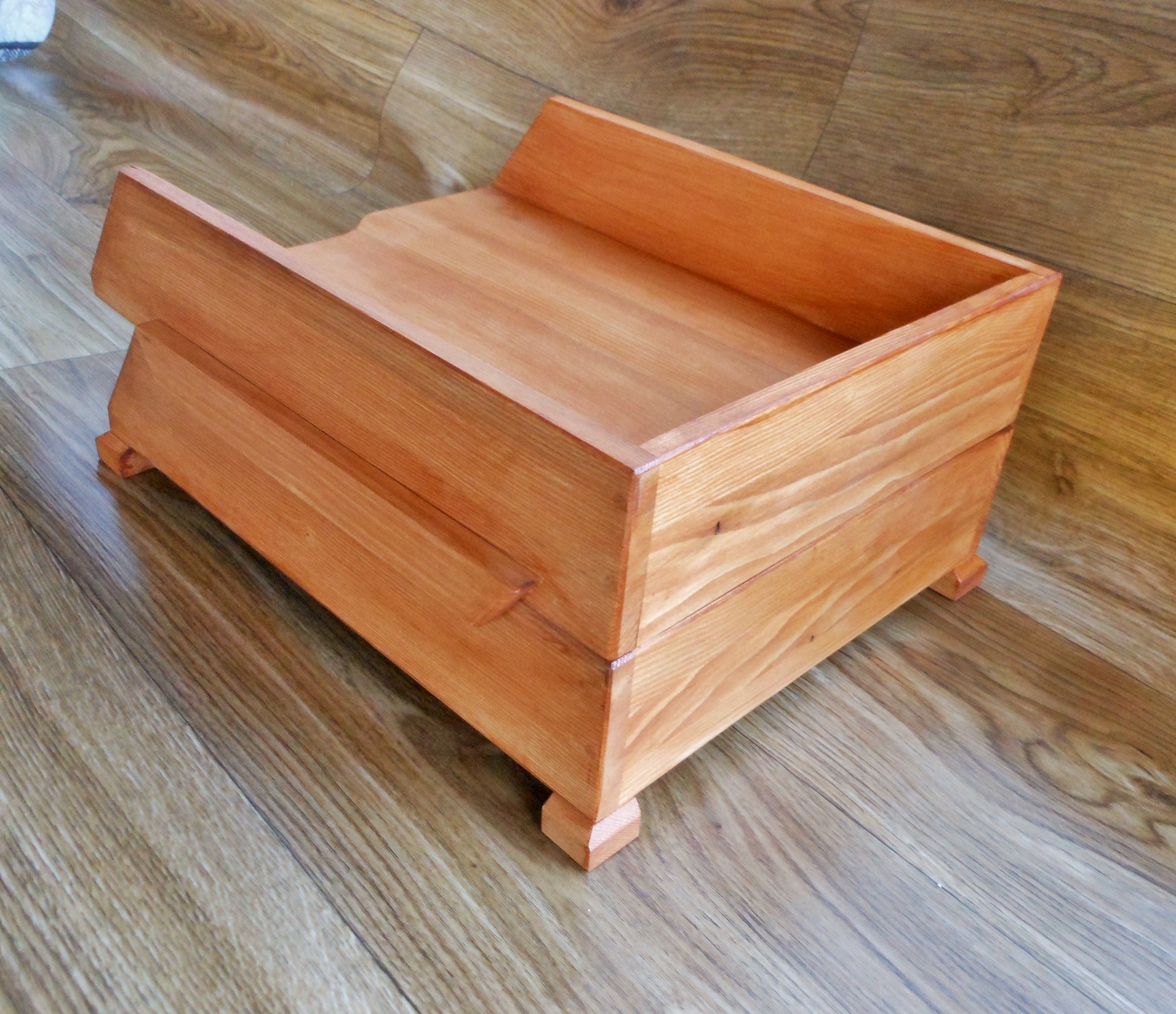 Schreibtischablagen mit Siftablage für A4-Format aus altem Nadelholz  Desk shelves with pen tray for A4 format from old coniferous wood - BalkanwoodDesign Handmade