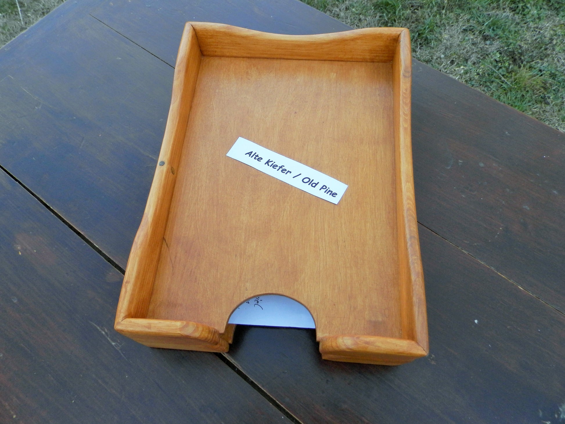 Schreibtischablagen Briefkorb Briefablage Handarbeit aus altem Nadelholz  upcycling - BalkanwoodDesign Handmade