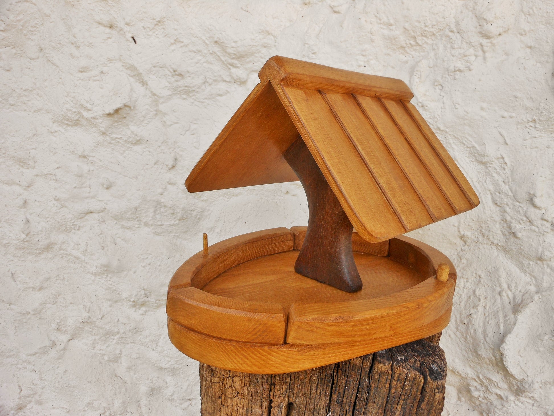 Vogelfutterhaus klein Vogelhäuschen Vogelhaus Handarbeit  Altes Nadelholz upcycling - BalkanwoodDesign Handmade