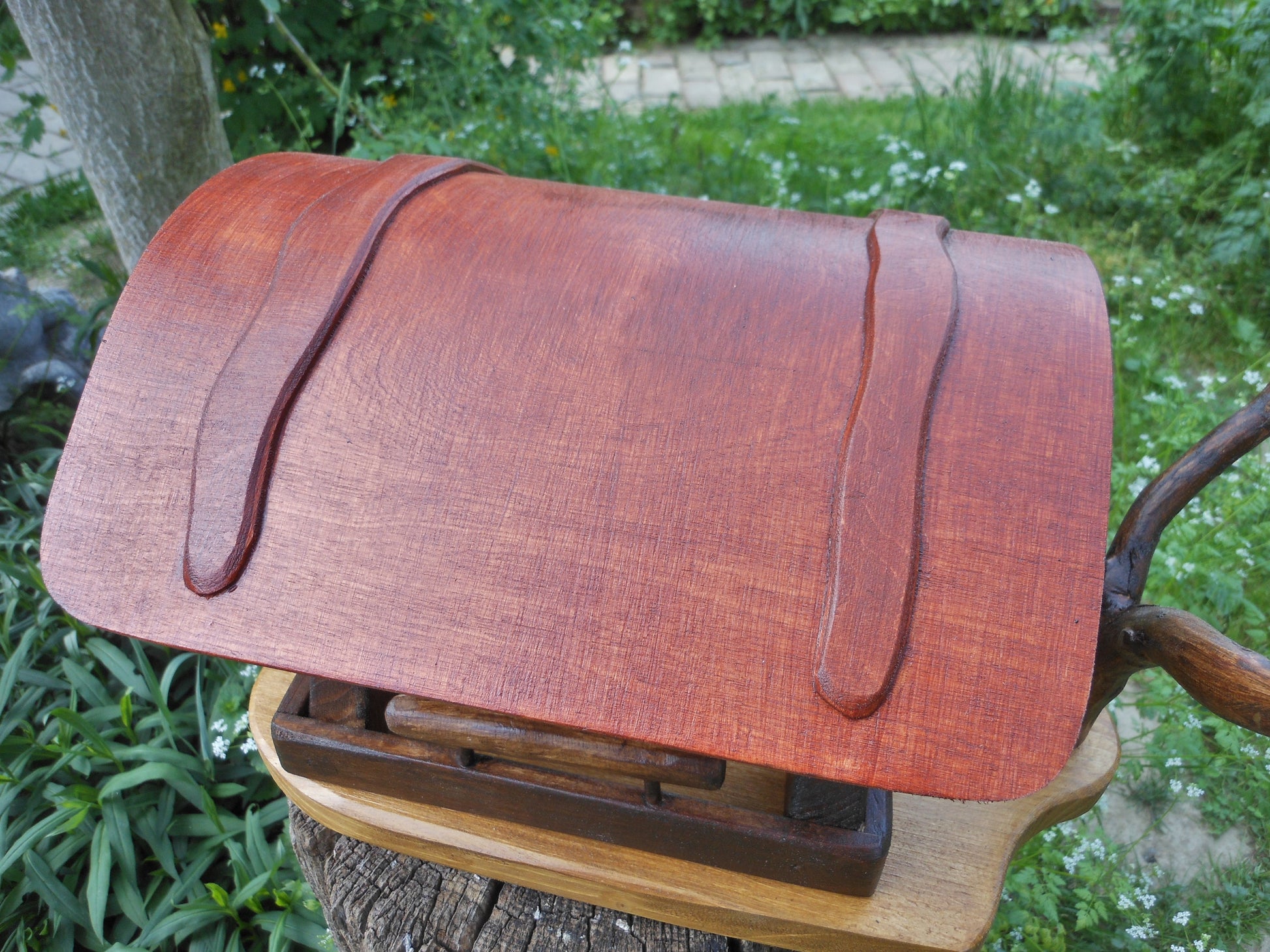 Vogelfutterhaus klein Handarbeit  Altes Nadelholz - BalkanwoodDesign Handmade